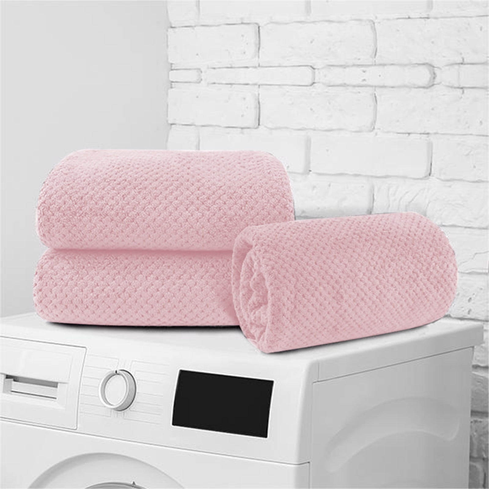 Chmadoxn Bath Towel, Oversize Bath Towel, 55×28 Inch Large Microfiber Bath Towels, Soft, Absorbent, and Quick Dry Towels for Bathroom, Pool, Beach, Swim, and Yoga, Large Bathroom Towels for Daily Use 13.4×30 in Pink