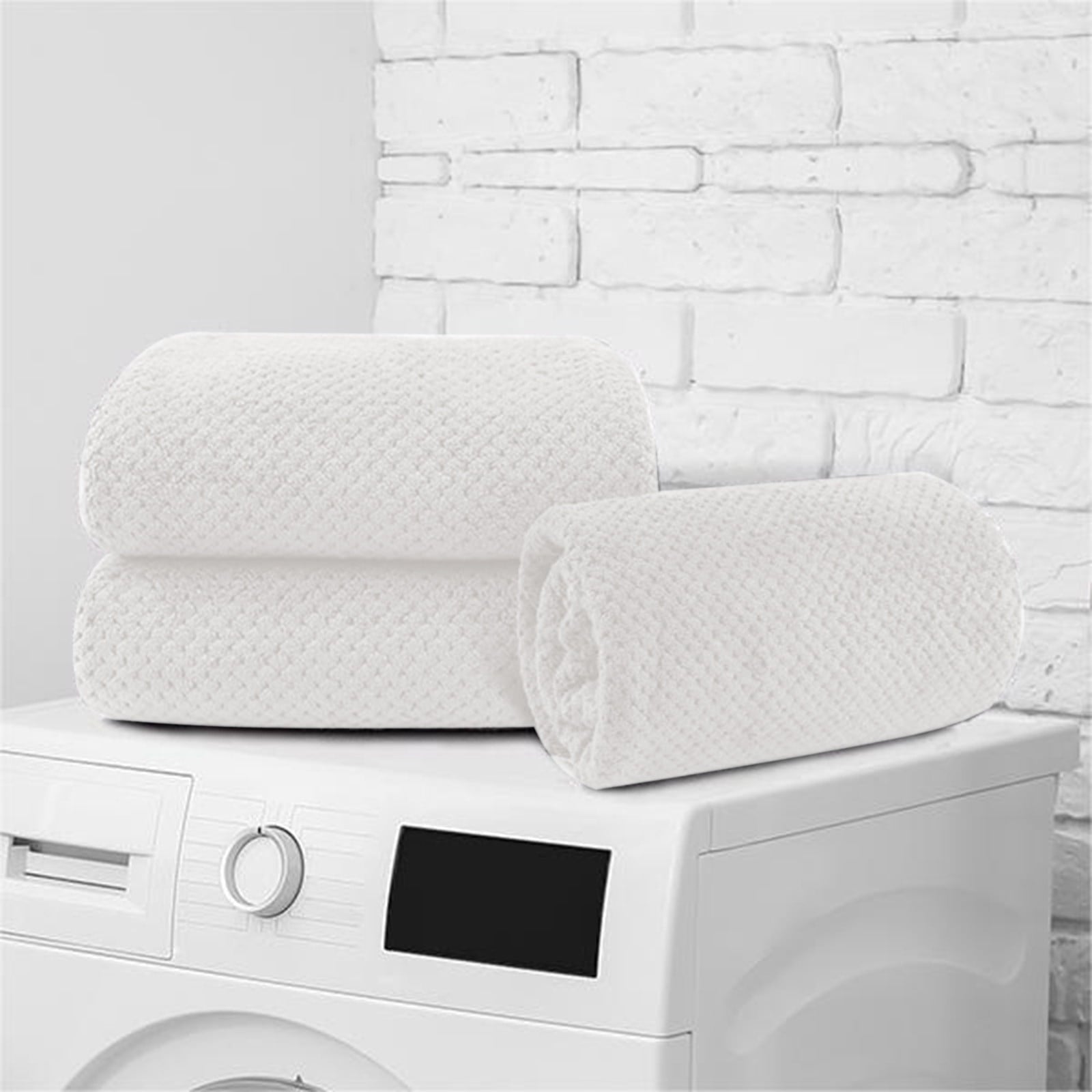 Chmadoxn Bath Towel, Oversize Bath Towel, 55×28 Inch Large Microfiber Bath Towels, Soft, Absorbent, and Quick Dry Towels for Bathroom, Pool, Beach, Swim, and Yoga, Large Bathroom Towels for Daily Use 55×28 in White