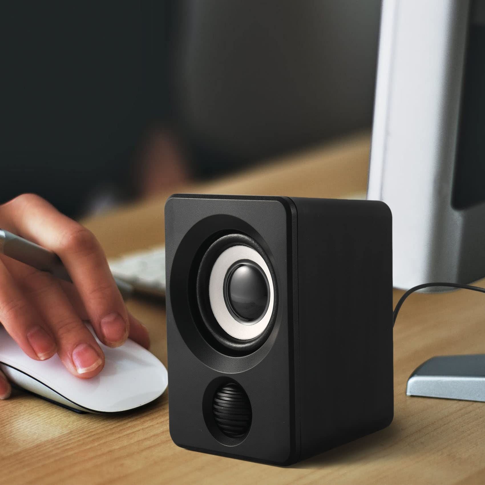 Surround Computer Speakers with Stereo USB Wired Powered Multimedia Speaker for PC/Laptops/Smart Phone