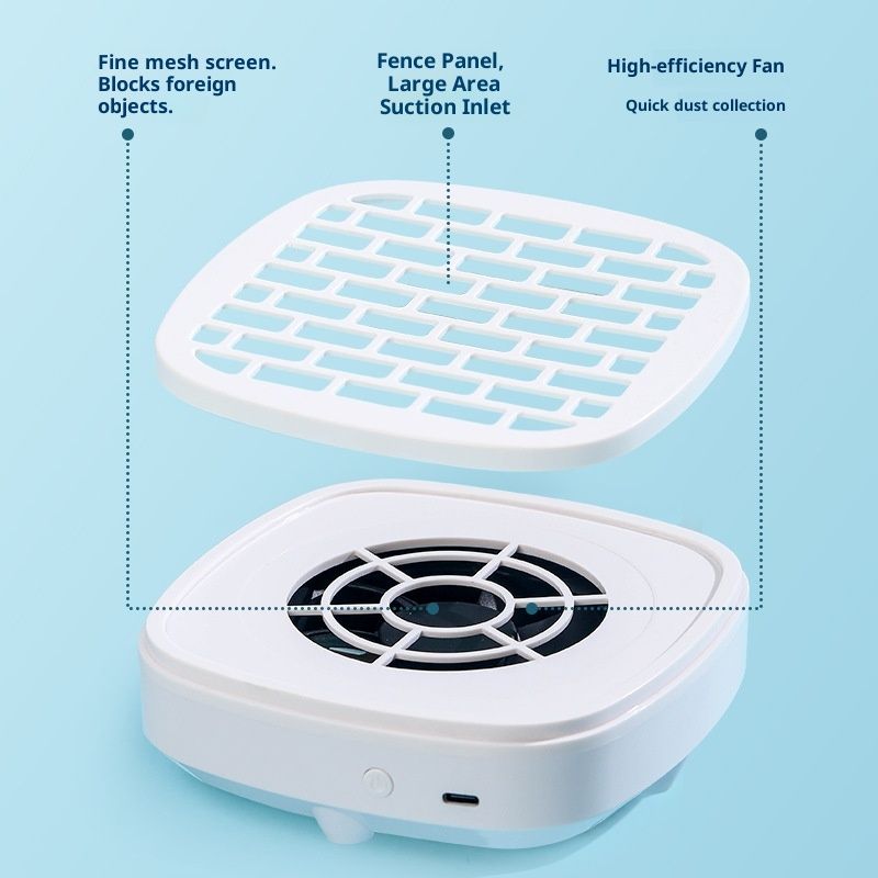 Nail Dust Collector Powerful Vacuum Fan Dust Collector Nail with Reusable Filter Manicure Pedicure Tool for Acrylic Nail Polishing Salon and Home Use