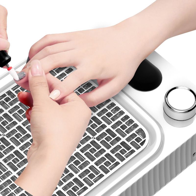 Nail Dust Collector - Professional Powerful Suction Dust Collector Nail Tech LED Display, Adjustable Speed Reusable Filter, Strainer Panel for Acrylic Nail Polishing Manicure Salon Home