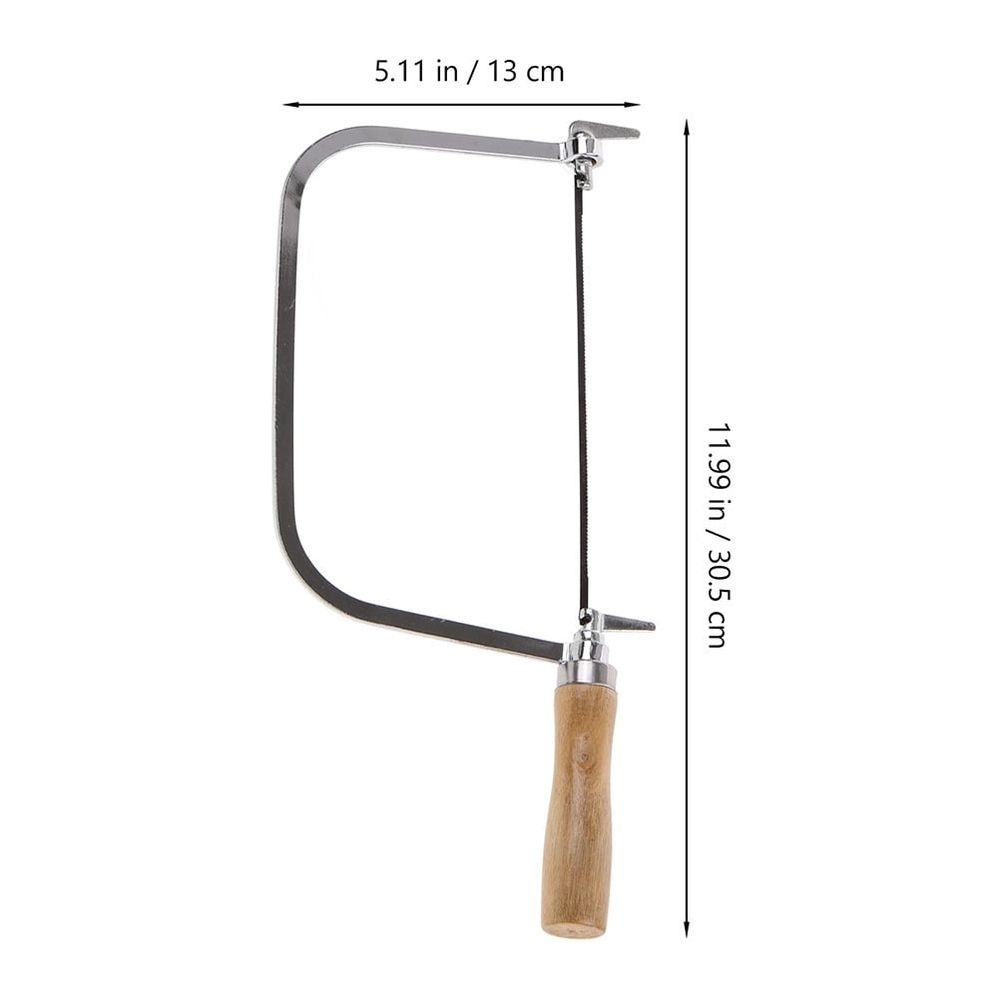 Jewelry Saw Kit Coping Saw Wood Handle U-Shape Iron 2 Sets