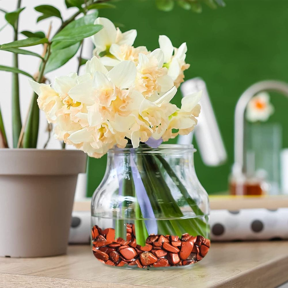 Decorative Stones ,Natural Crystal Small Grain Polished Gravel Decorative River Stone Ornamental Plants Aquarium Gravel For Potted Plants Succulents Bonsai