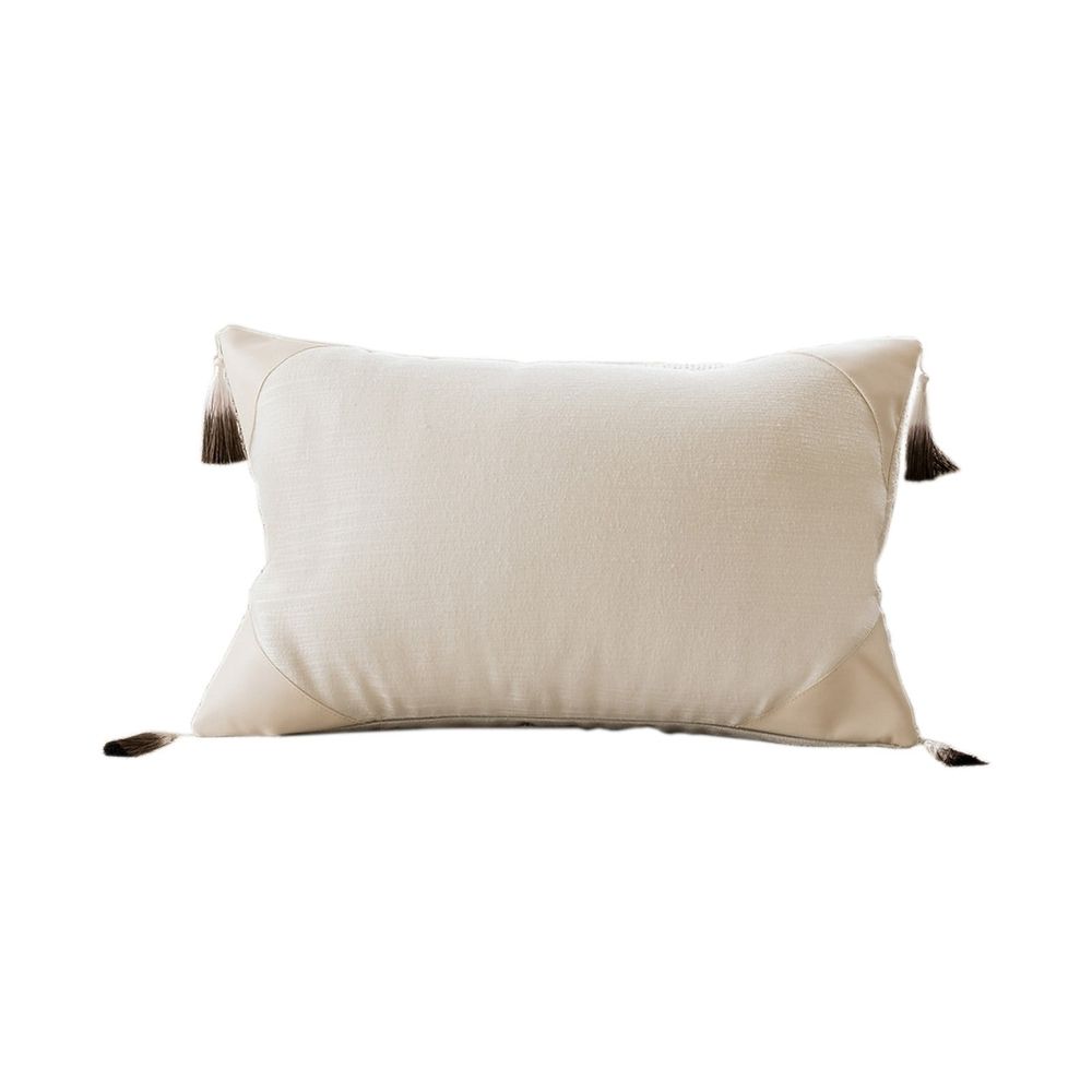 Rectangular Lumbar Pillow 20x12x4 Inch, Sofa Back Cushion with High Elasticity Filling, Orthopedic Support for Office Chair/Bed, Decorative Throw Pillow for Living Room