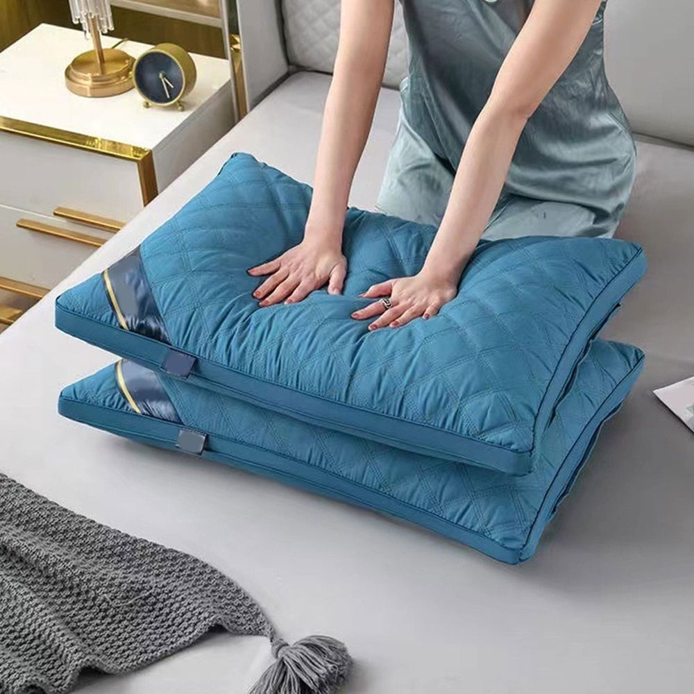 2 Pack Standard Size Bed Pillows, Hotel Luxury Cooling & Breathable Pillows, Down Alternative Gusseted for Side & Back Sleepers, Machine Washable