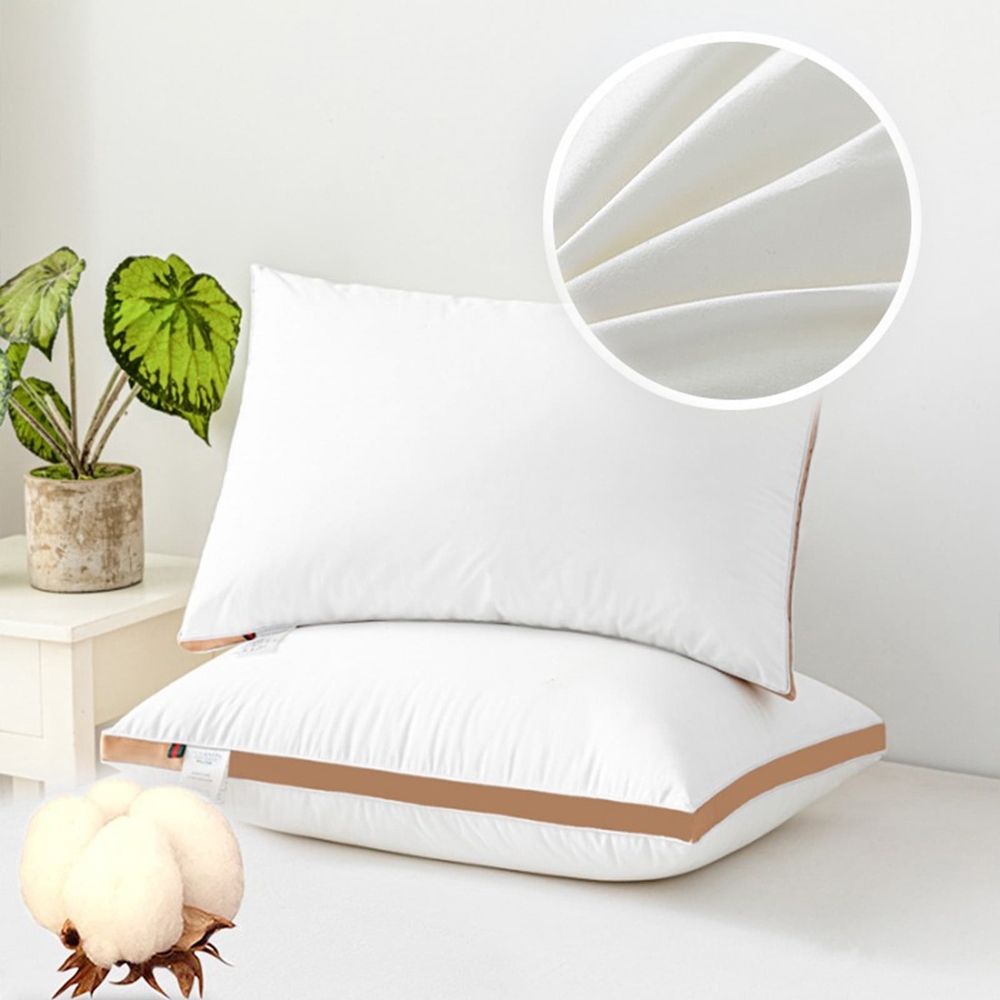 Neck Pain Pillow, Extra Firm Support for Adults and Students, Hotel Quality Bed Pillow with Orthopedic Design, Hypoallergenic and Machine Washable, Ideal for Dormitory and Home Use
