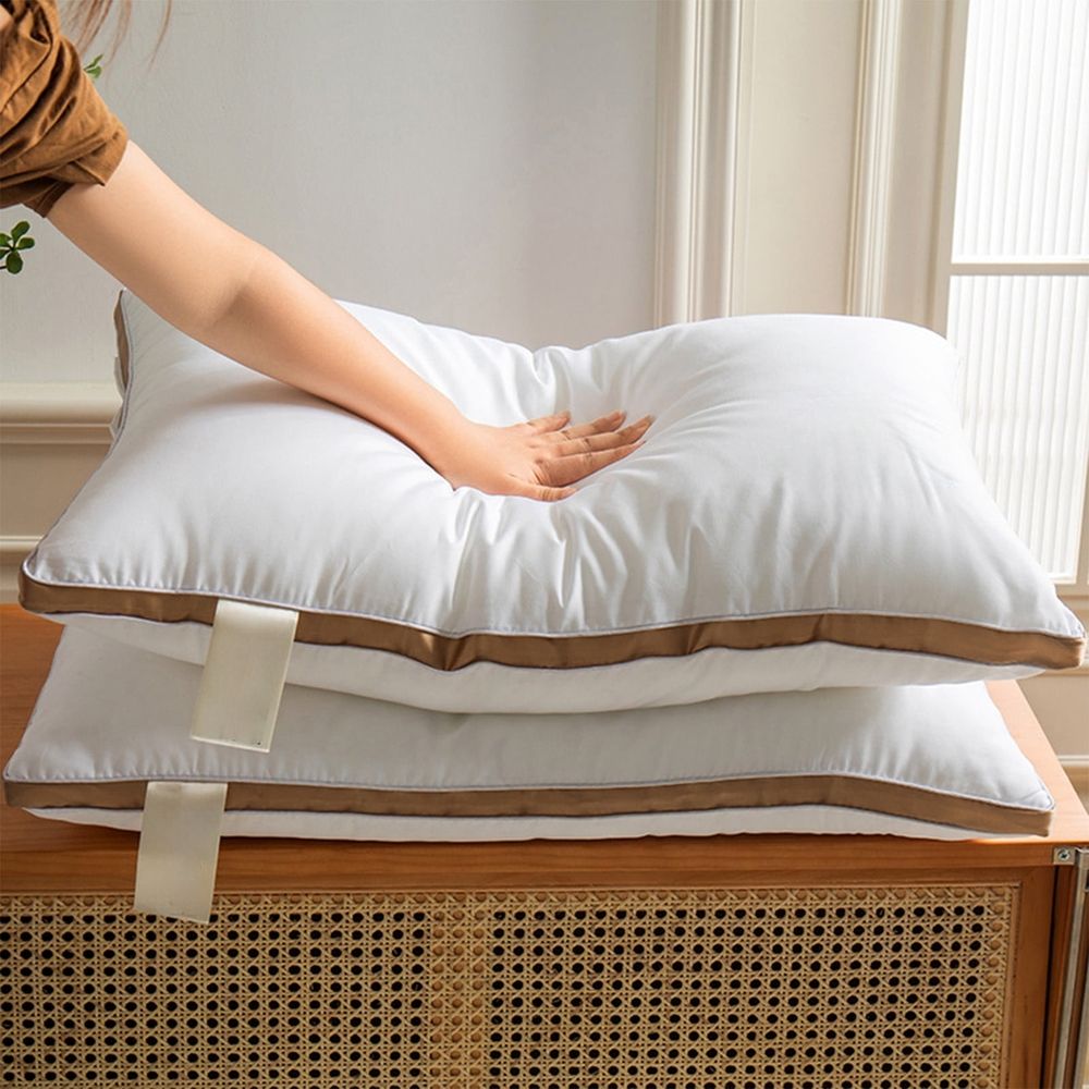 Neck Pain Pillow, Extra Firm Support for Adults and Students, Hotel Quality Bed Pillow with Orthopedic Design, Hypoallergenic and Machine Washable, Ideal for Dormitory and Home Use
