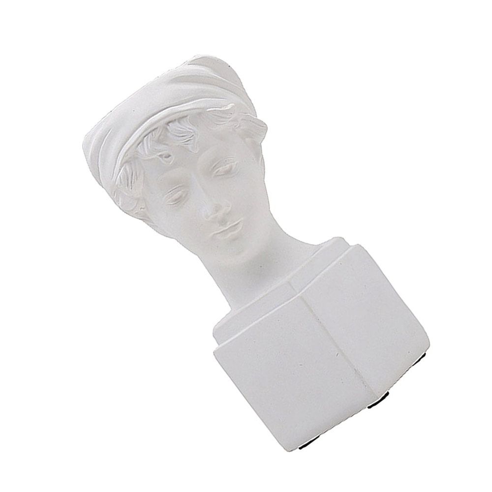 1Pc Durable White Resin Craft Flowerpot for Stylish Home Decor