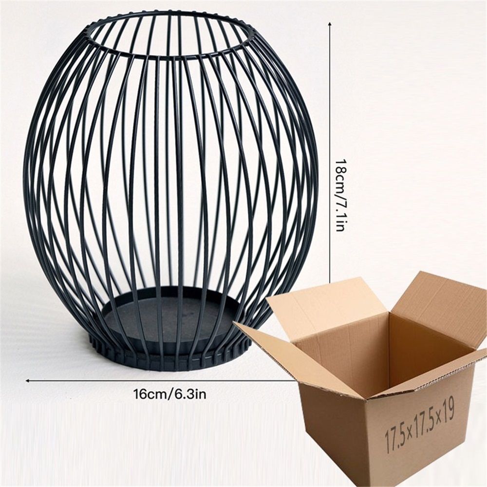 Large iron Candle Holder - Outdoor Lanterns for Patio - Iron Candle Holder - Decorative Candle Holders for Pillar Candles - Table Candles Holders Decor - Iron Candle Stands - Candles Holder