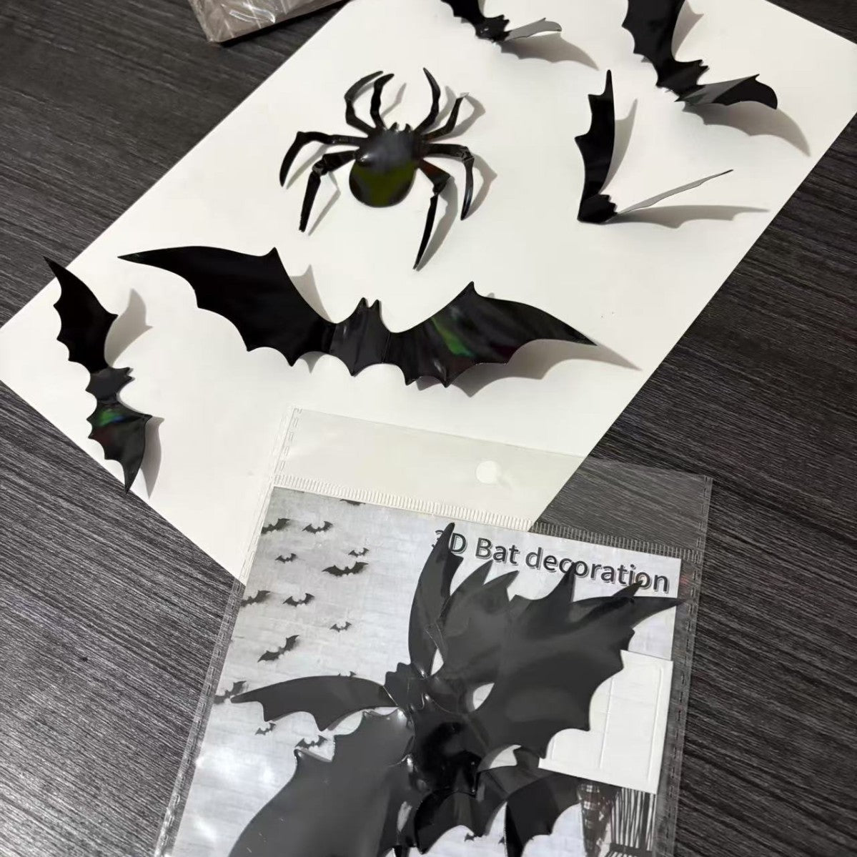 Halloween Bat Wall Stickers - Removable Spooky Decor Decals