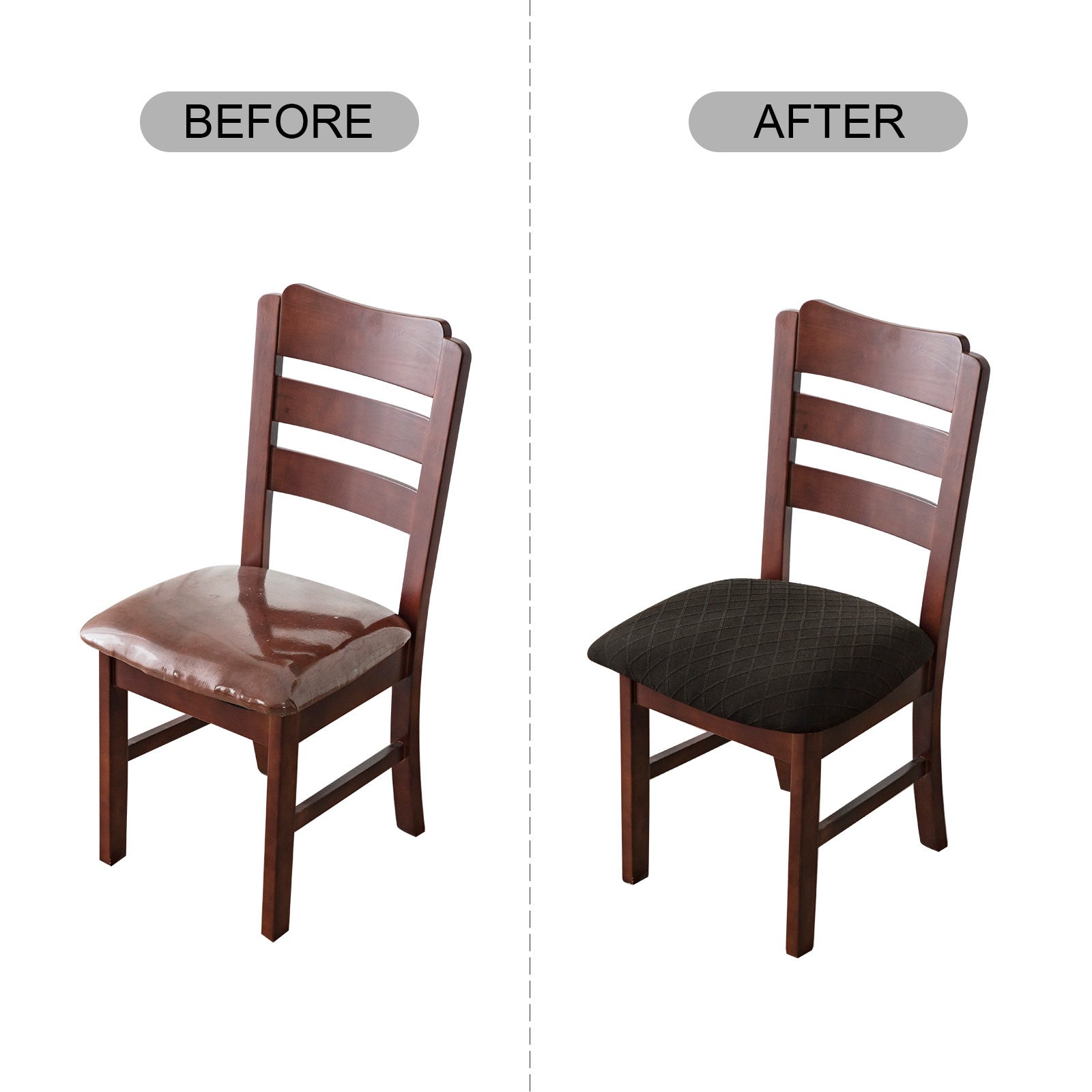 Coffee Brown Seat Covers - 6-Piece Set for Car Seats