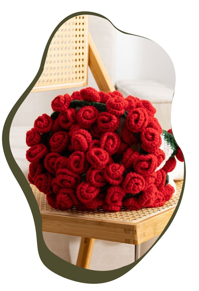 52 Red Rose Bouquet Blanket Diameter Approximately 110CM