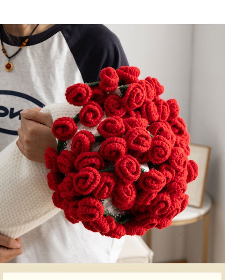 52 Red Rose Bouquet Blanket Diameter Approximately 110CM