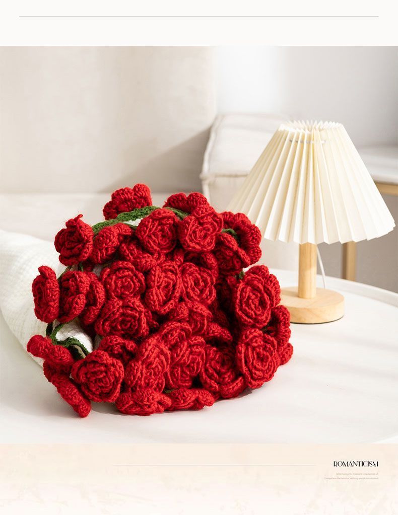 52 Red Rose Bouquet Blanket Diameter Approximately 110CM
