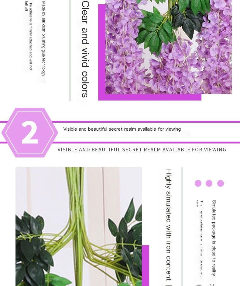 ArtificialWisteriaFlowers-DeepPink-110CM-12-StemPack