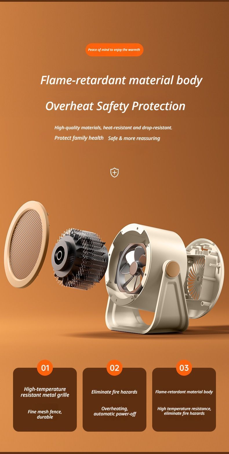 Desk heater white