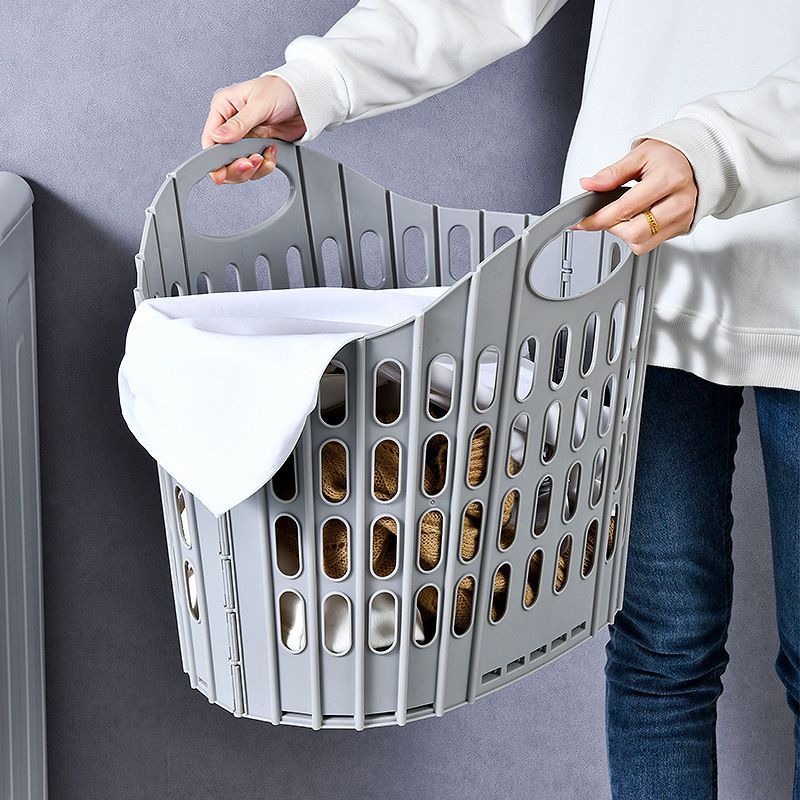 Fold the dirty clothes basket-large blue