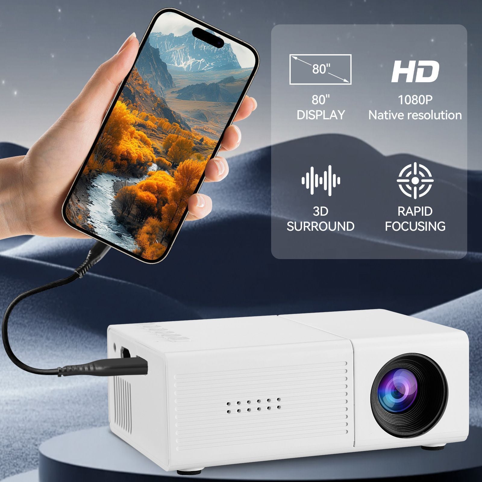 M3S Mini Projector White AU