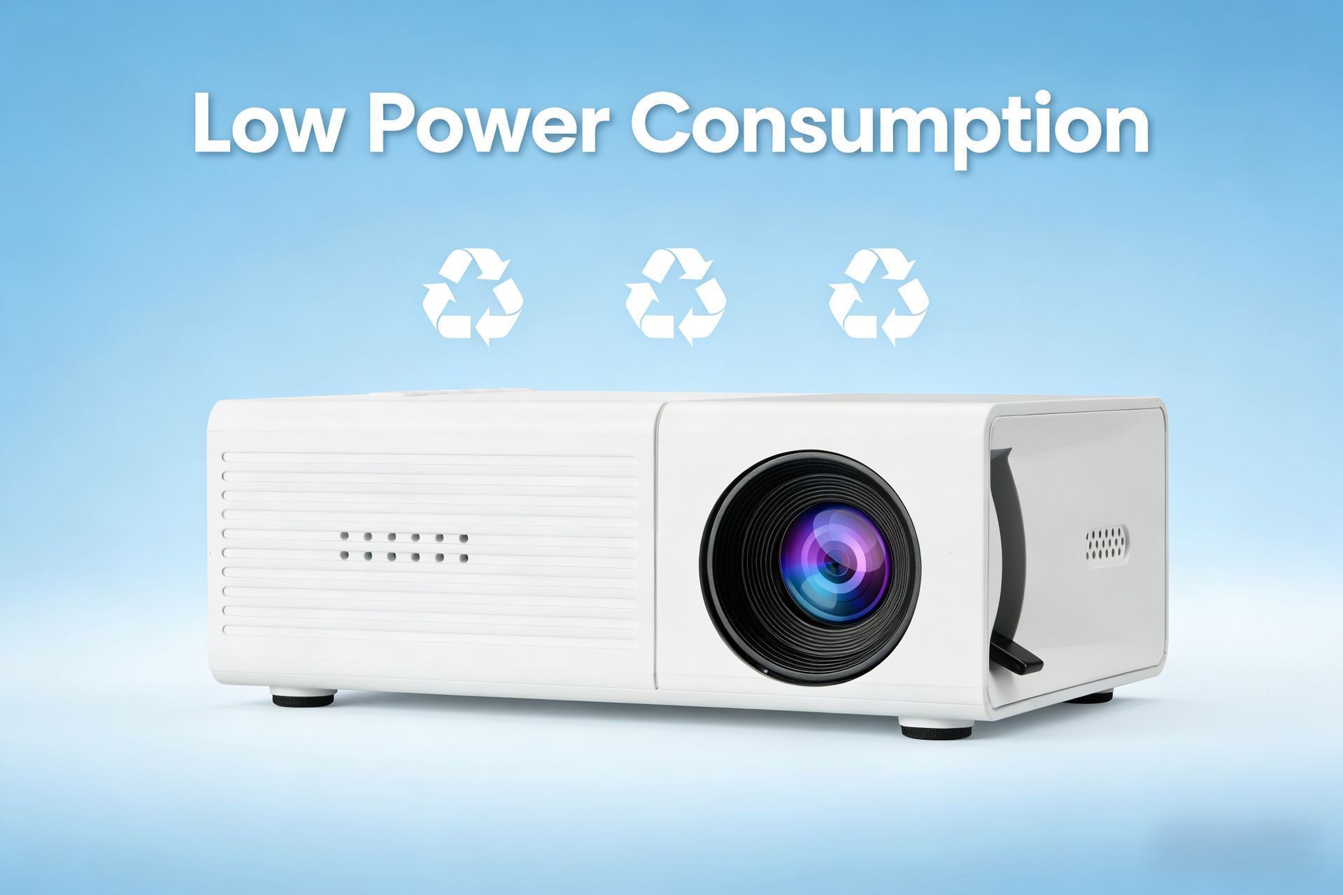 M3S Mini Projector White USB-Powered