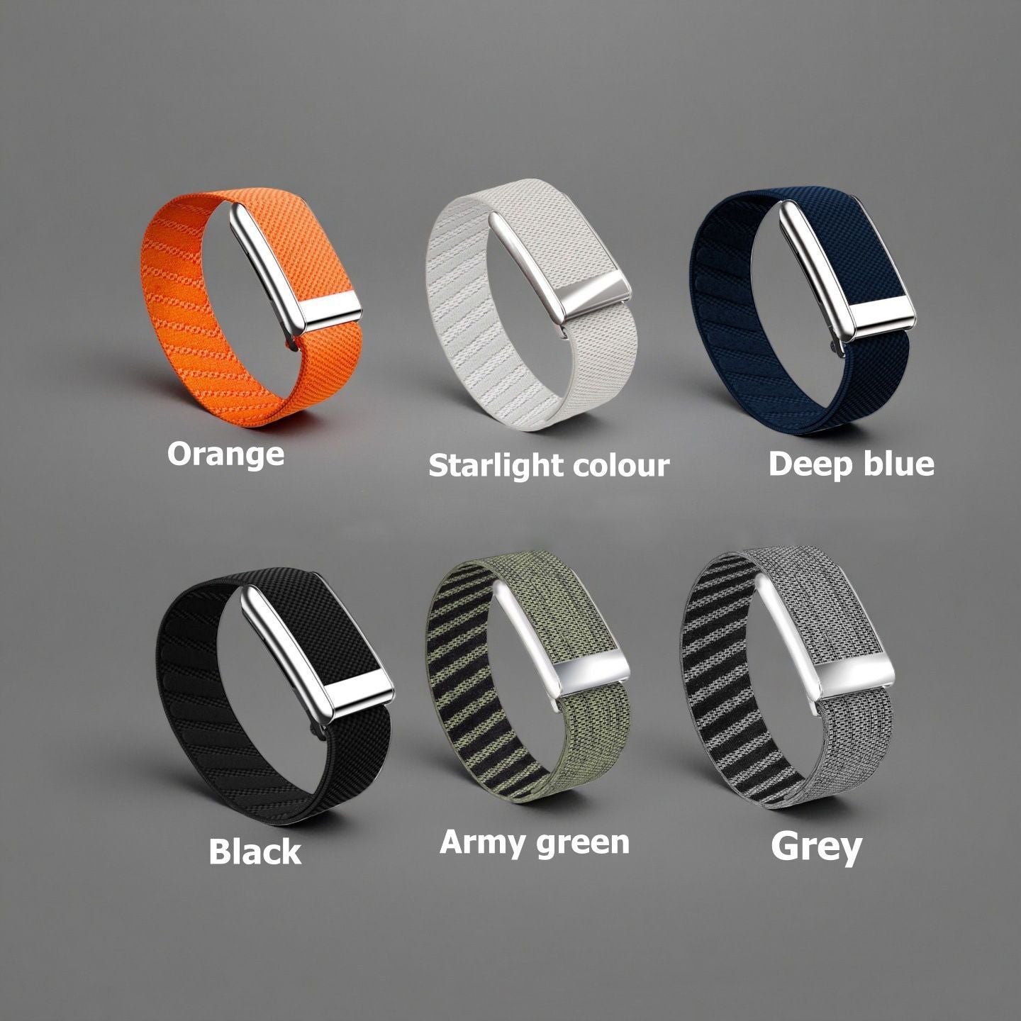 Nylon Sport Watch Strap - Dark Grey