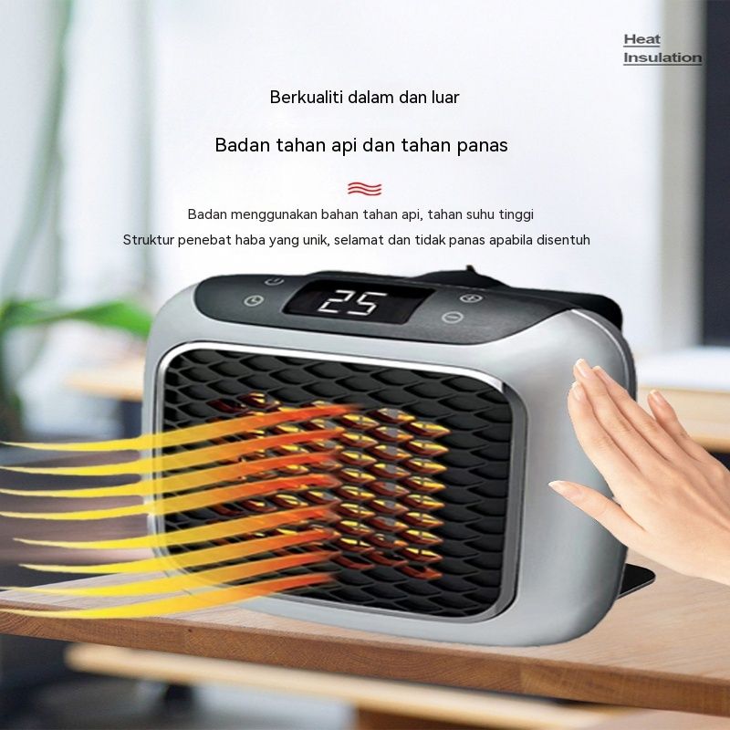 3-Second Heat Wall-Mounted Heater! Safe, Silent, Winter's "Little Sun"(BLUE)