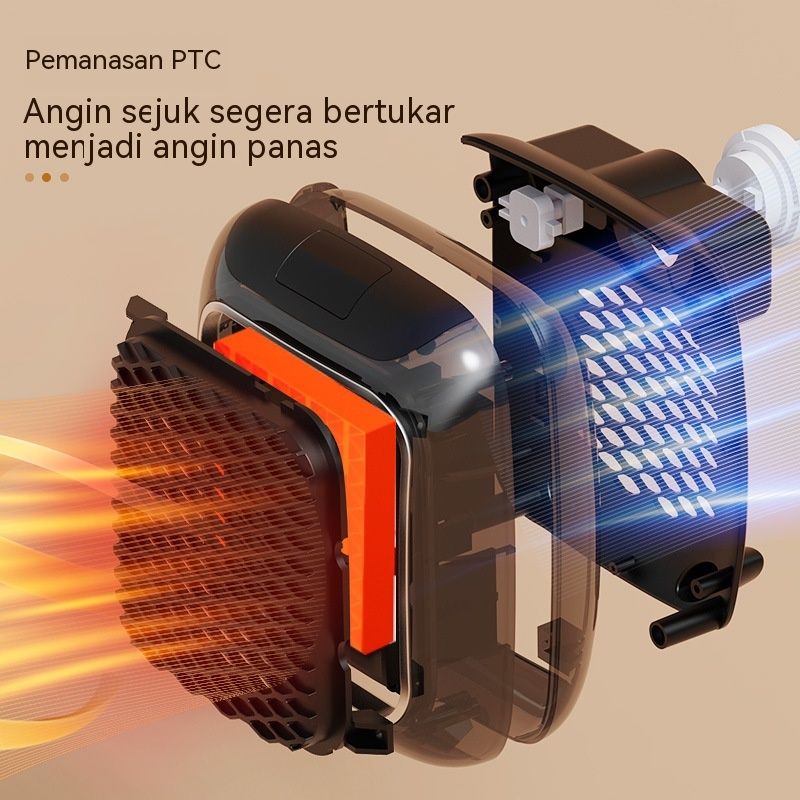 3-Second Heat Wall-Mounted Heater! Safe, Silent, Winter's "Little Sun"(BLUE)