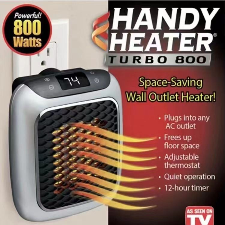 3-Second Heat Wall-Mounted Heater! Safe, Silent, Winter's "Little Sun"(GREY)