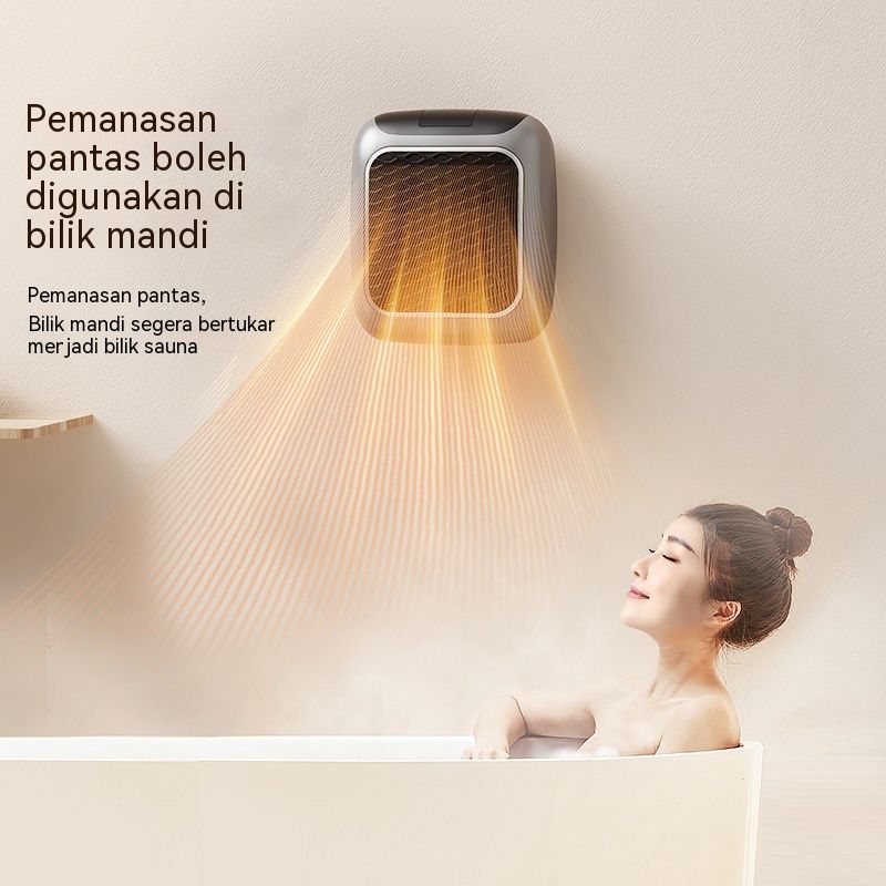 3-Second Heat Wall-Mounted Heater! Safe, Silent, Winter's "Little Sun"(GREEN)