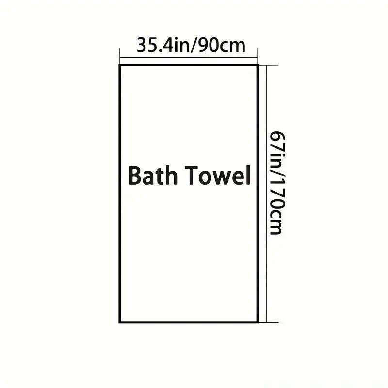 Modern Pineapple Grid Design Ultra-Soft Coral Fleece Bath Towel｜90x170cm Extra Thick Strong Absorption, Suitable for Bathroom, Gym, Hotel, and Home Use.(ORANGE)