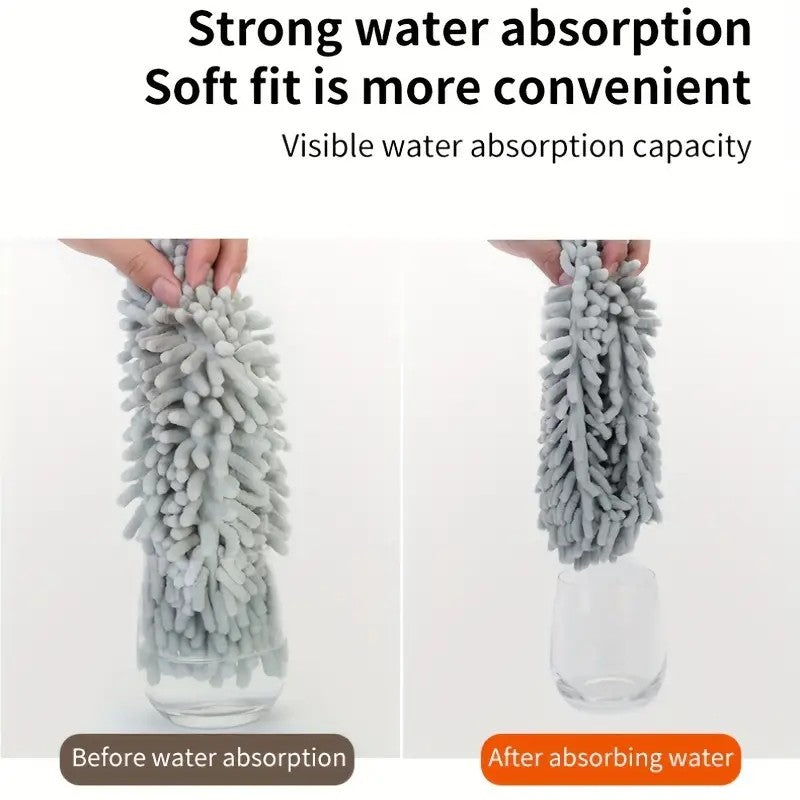 pale green  Household Cleaning Duster / Static Duster / Dust Sweeper / Telescopic & Non-Shedding / Washable & Bendable / High-Reach Cleaning Tool / Cleaning Tools & Supplies