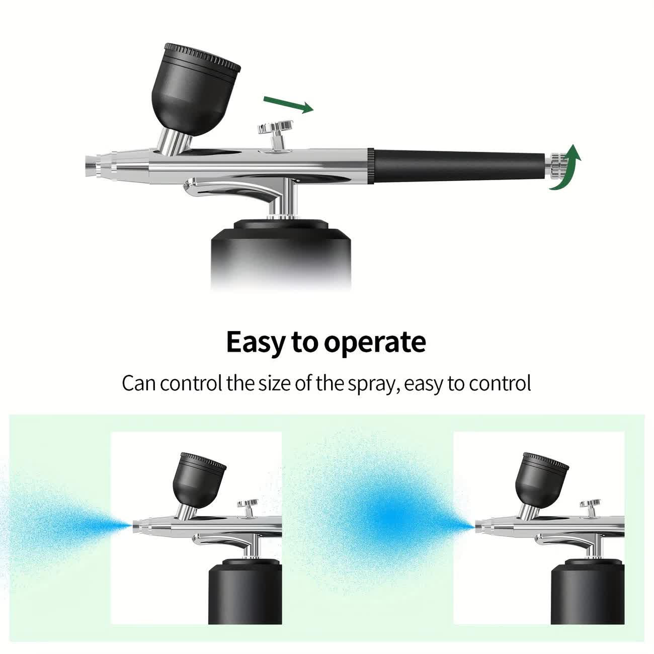 Pink Portable Wireless Airbrush Kit, Versatile for Nail Art, Painting, Makeup, and Model Making