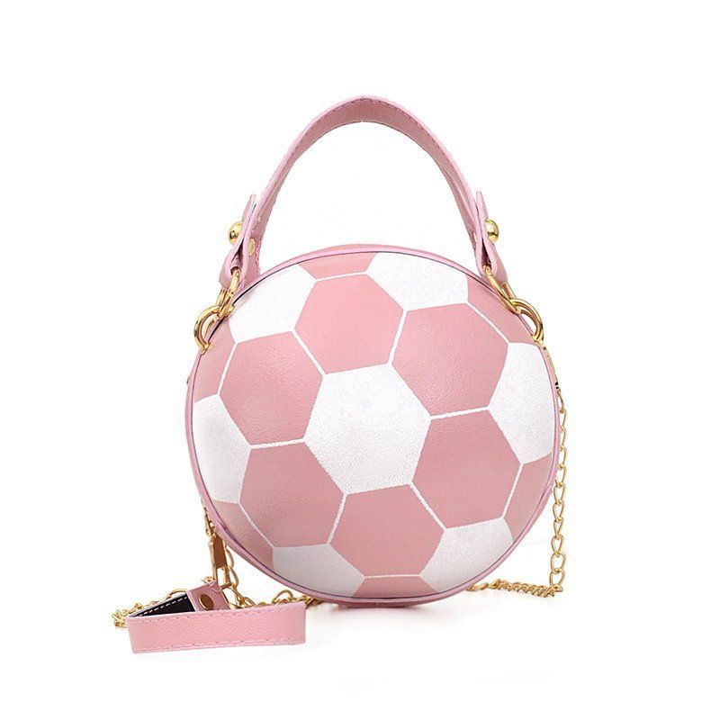 Soccer Theme Ladies Handbag, PU Material, Hand Carry Shoulder Crossbody Three Ways, Daily Outing Versatile Fashion(green)