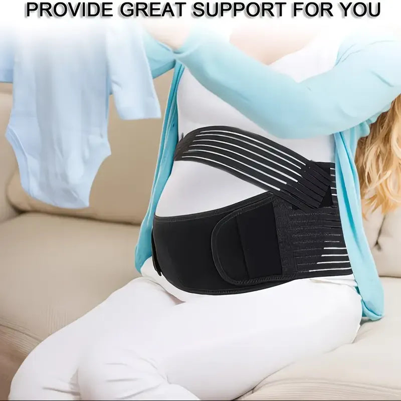 2-in-1 Pregnancy Support & Belly Band, Breathable Skin-Friendly Lightweight, Ergonomic Fit, Relieves Lower Back & Pubic Discomfort, Full Protection During Pregnancy & Postpartum/complexion.XL code