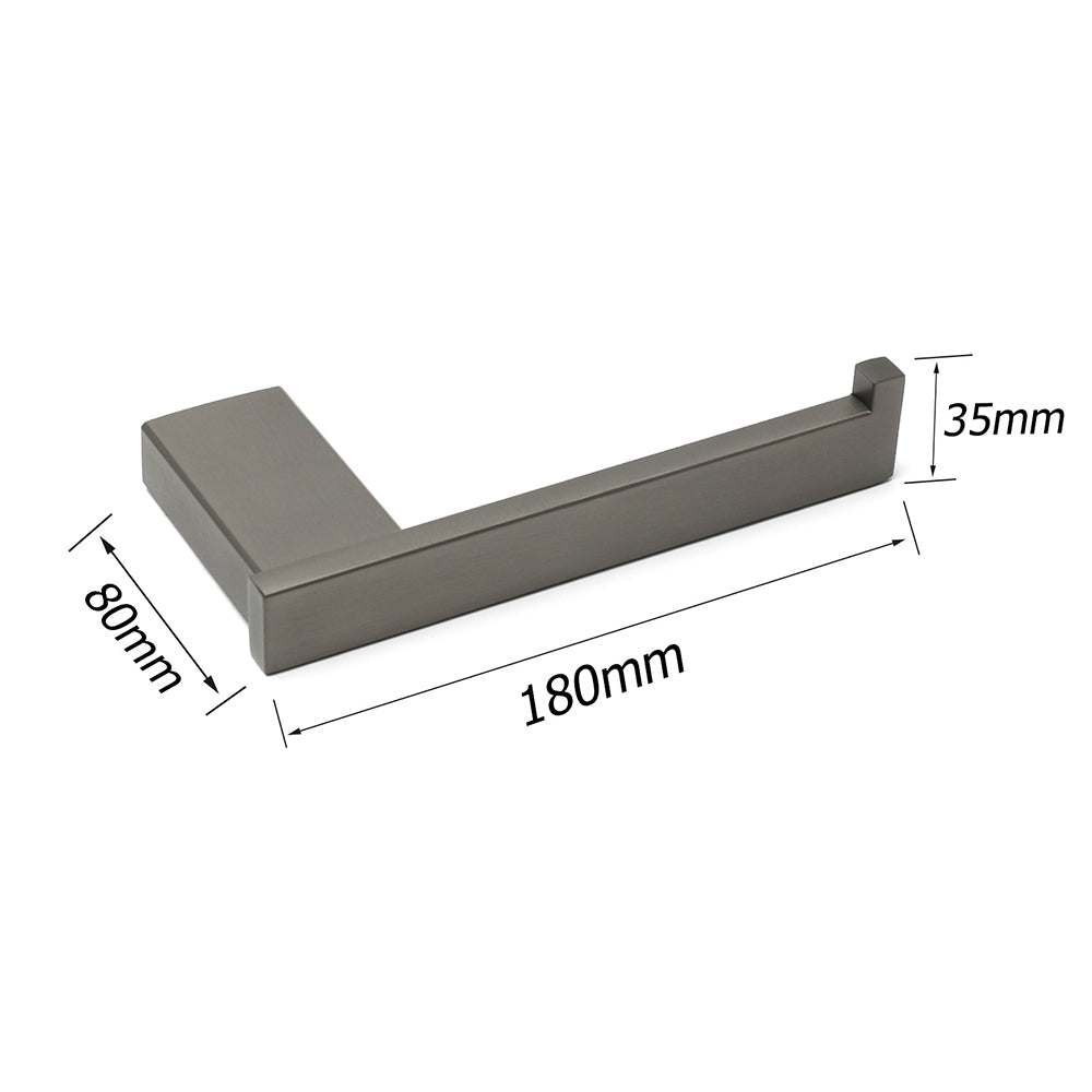 Square Toilet Paper Roll Tissue Roll Holder Hook Rack Wall Mounted Set