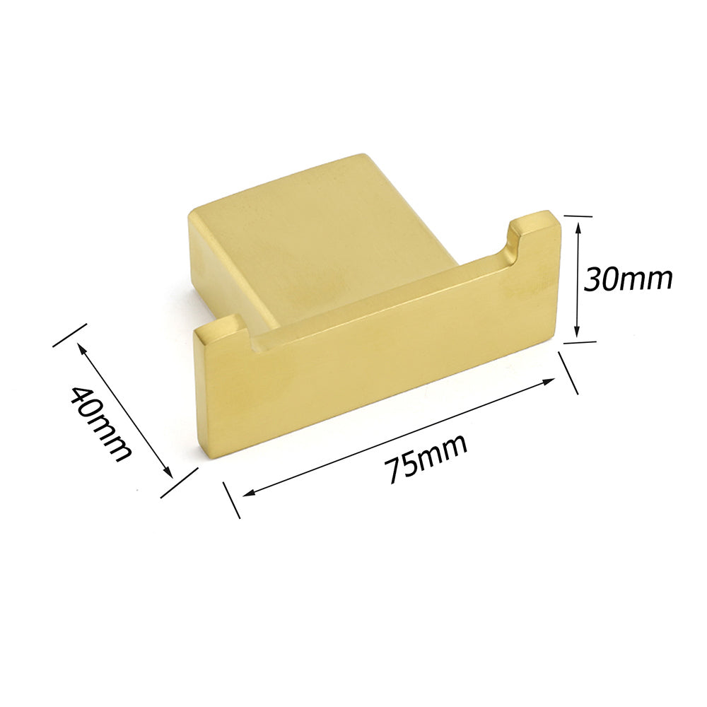 Square Robe Hook Clothes Towel Towel Hanger Holder Wall Mounted Kit