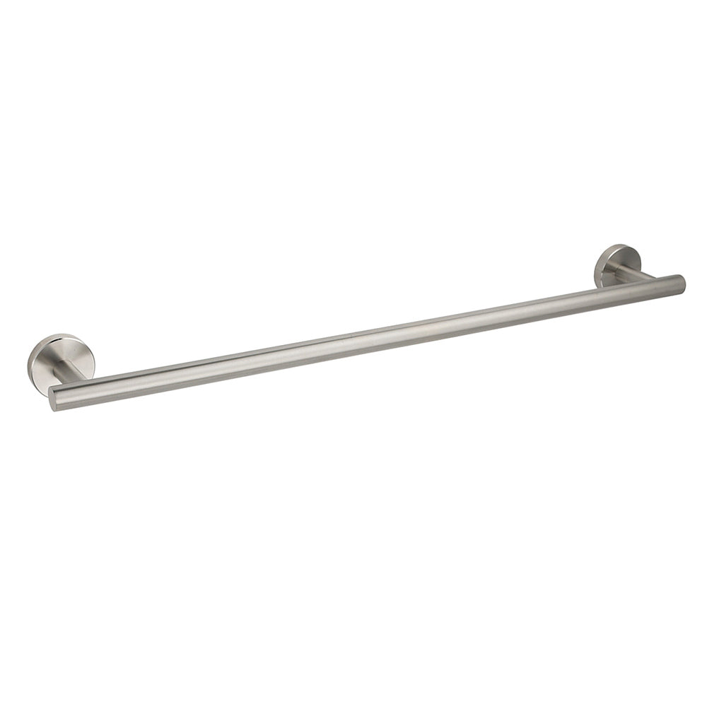 600mm Single Towel Rack Rail Holder Round Hanger Bar Wall Mounted