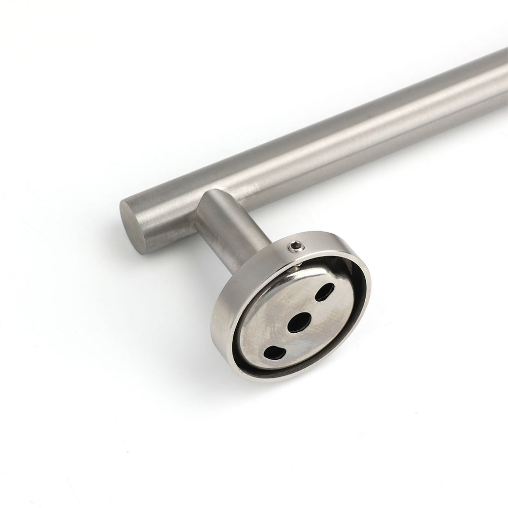 600mm Single Towel Rack Rail Holder Round Hanger Bar Wall Mounted
