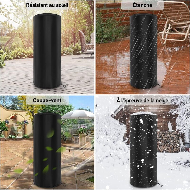 Cover of Protection Contre the Intemperies for Heating of Terrasse and Bag of Frappe Debout, 210D, Vent Cutting, Waterproof
