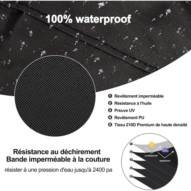 Cover of Protection Contre the Intemperies for Heating of Terrasse and Bag of Frappe Debout, 210D, Vent Cutting, Waterproof
