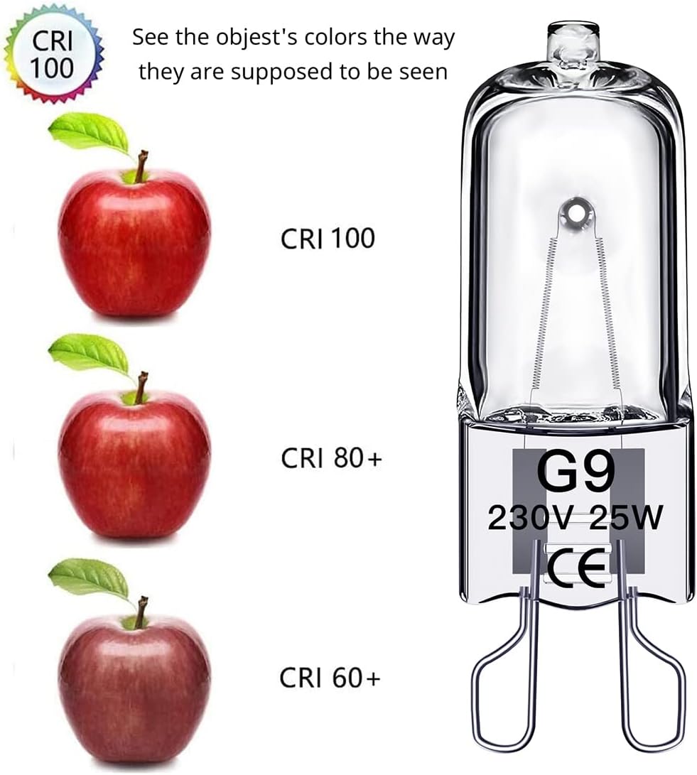 G9 halogen bulbs 25w 230v 10-pack