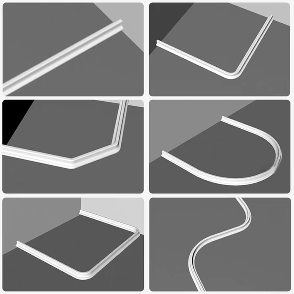 Shower Threshold / Water Barrier – Self-Adhesive Shower Strip – 2m Transparent Transparent