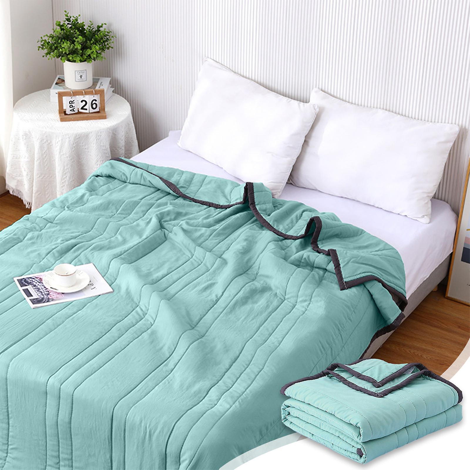 Cooling summer blanket for hot people and night sweats, cooling blanket - double-sided cooling effect, cooling fiber 100*140cm