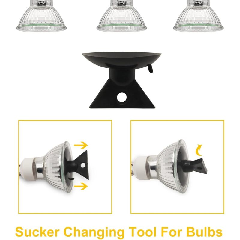 GU10 50W Incandescent Bulbs, GU10 Halogen Bulbs, AC 220V 50W Spot Light, GU10 Halogen 2-Pin Halogen Bulbs 35° Beam Angle 2700K, 6-pack