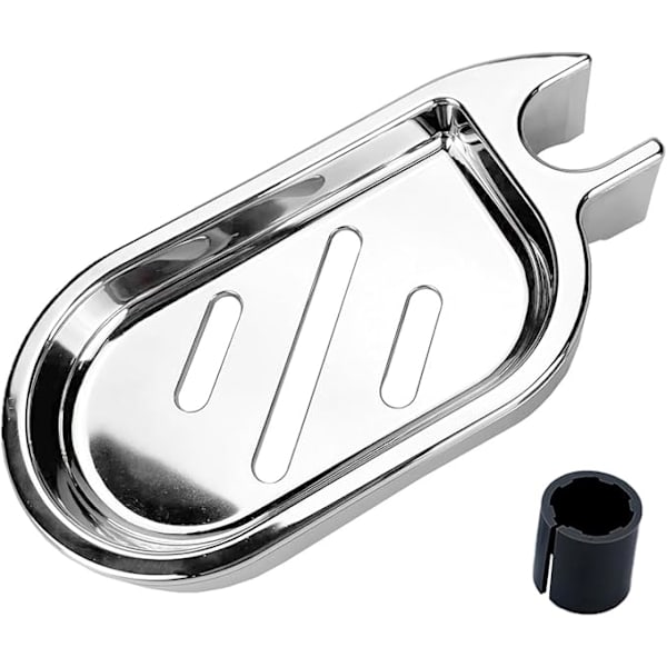 1pc shower rod soap holder, shower rod soap shelf, shower shelf, bathroom soap dish, shower soap dish, bathroom draining soap shelf