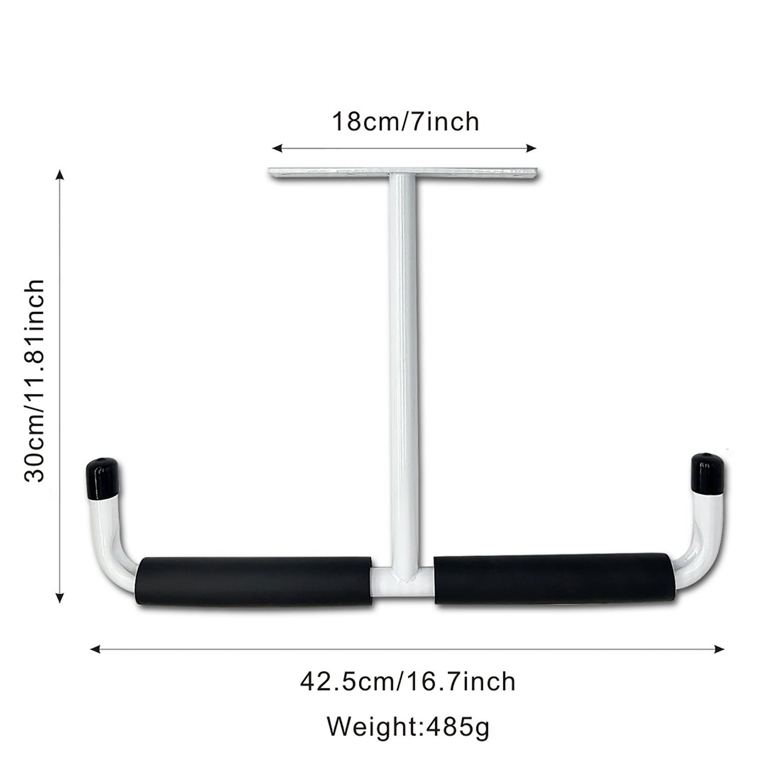 Garage Ceiling Storage Hook Steel, Heavy Duty Storage Rack for Hanging Wood, Bikes, Tools, Timber, Snowboard, Fishing Rods, Sturdy Storage System White
