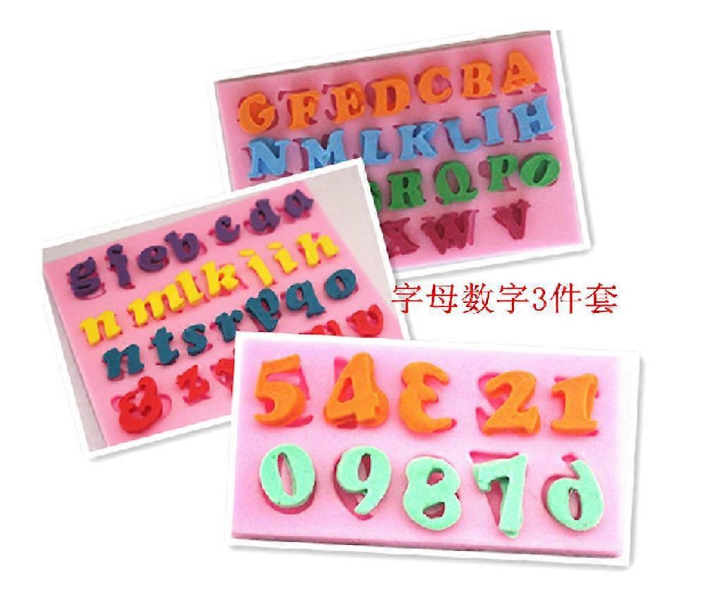 3pcs Letter and Number Pendant Message Resin Mold Epoxy Resin Jewelry Making Tools_max