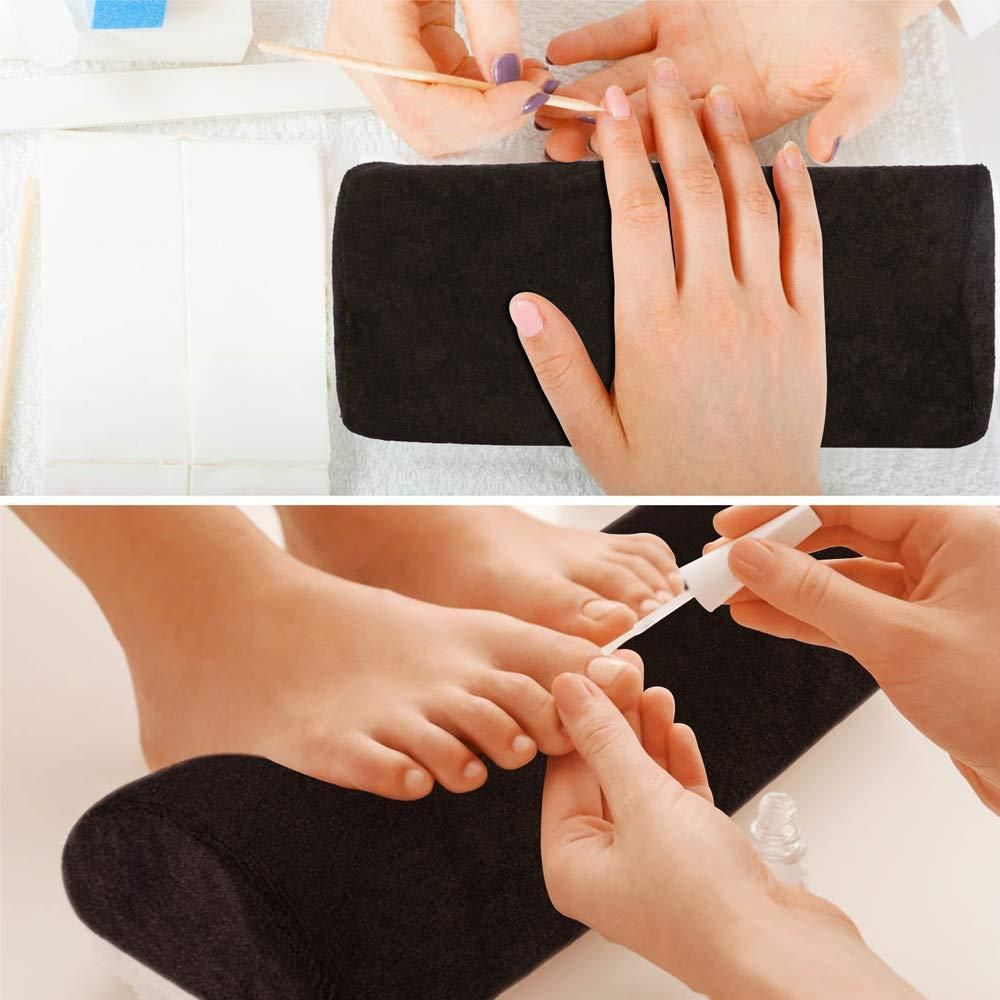 Pink Nail Cushion Wrist Support for Manicure, UV Gel Acrylic Nails
