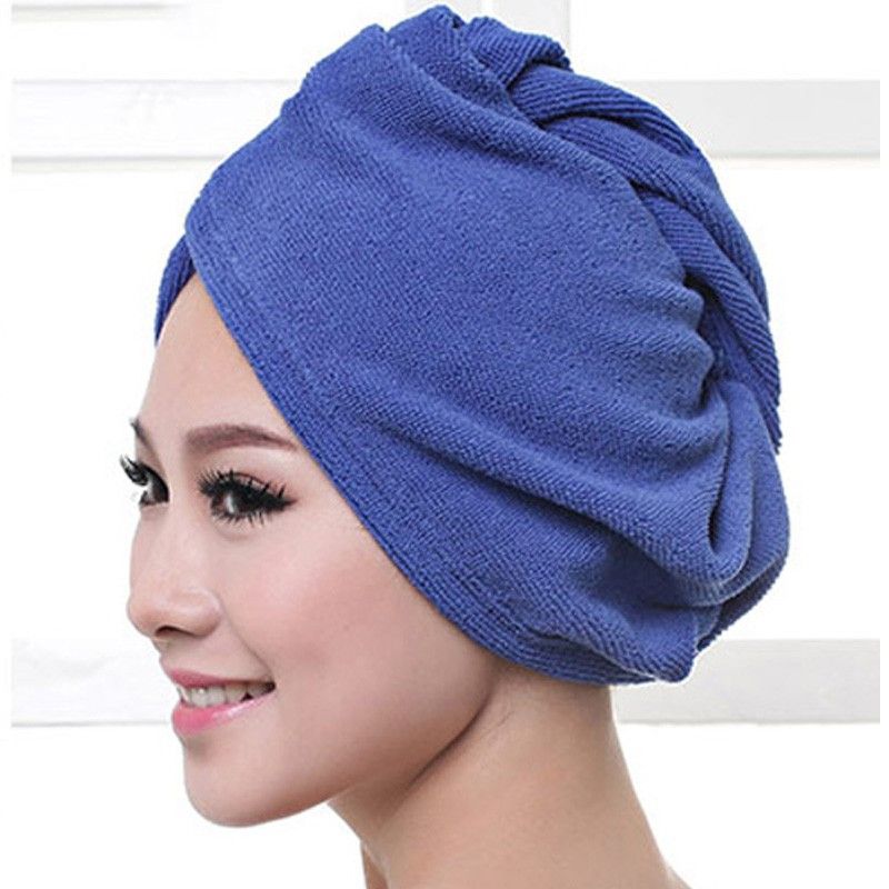 Microfiber hair turban towel, pink
