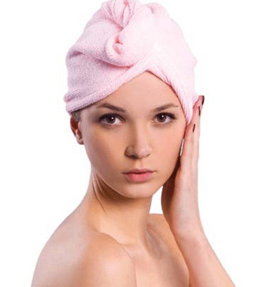 Microfiber hair turban towel, Green