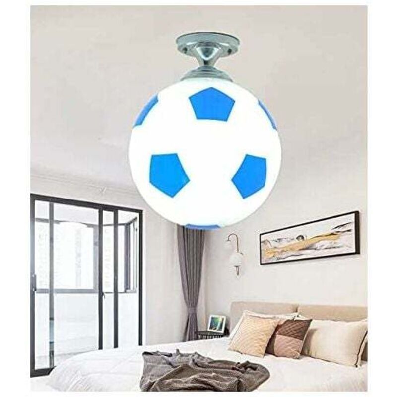 Football Ceiling Light, Children Room Chandelier, Indoor Lighting, Creative Personality Chandelier, Warm Lighting for Living Room, Dining Room, 20 cm